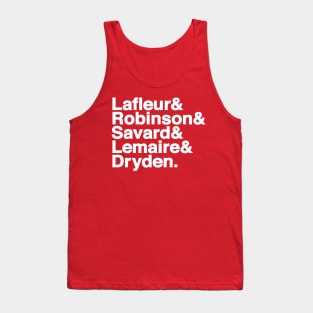 Helvetica 1977 Montreal Canadiens Hockey Tank Top